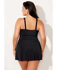 Swimsuits for All Women's Adjustable Sarong Swimdress