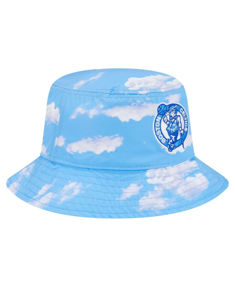 New Era Men's Black/Light Blue Boston Celtics Summer Sun and Storm Reversible Bucket Hat