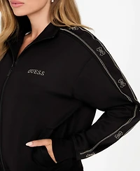 Guess Women's High Neck Full-Zip Sweatshirt