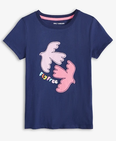 Epic Threads Girls Toddler 2T-4T Fly Free Graphic T-Shirt, Macy's Exclusive