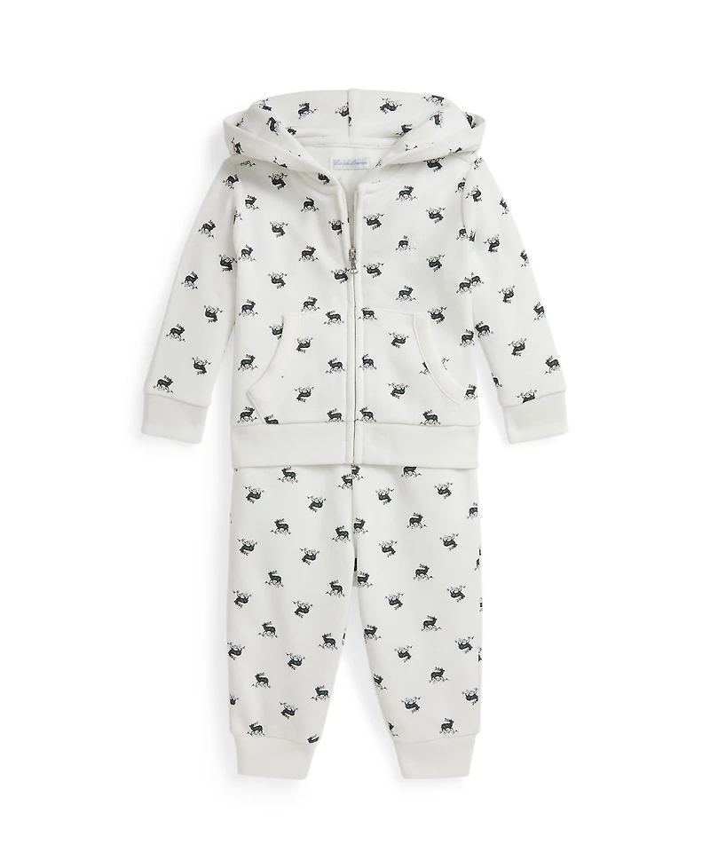 Polo Ralph Lauren Baby Boys 2-Piece Long Sleeve Hoodie and Pants Set