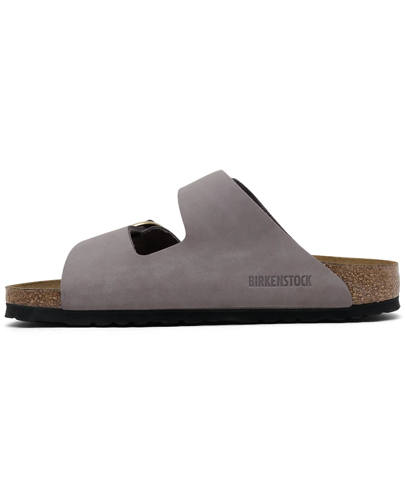Birkenstock Women's Arizona Big Buckle Nubuck Leather Sandals from Finish Line