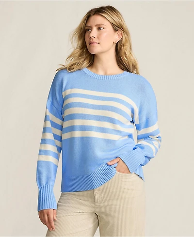 Lands' End Women's Drifter Jersey Crewneck Sweater