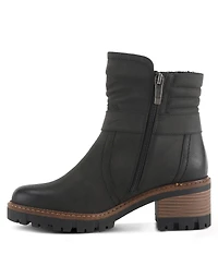 Spring Step Smokies Lug Sole Booties with Buckle Accent and Water-Resistant Finish