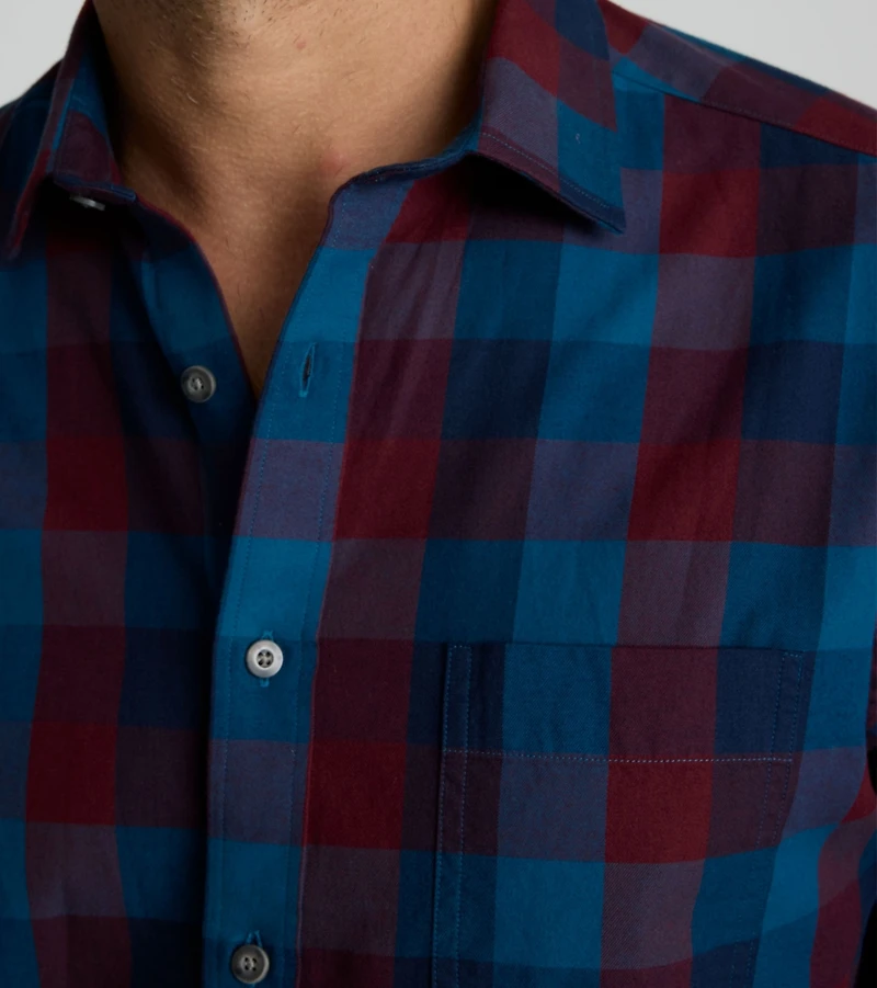 UNTUCKit Men's Slim Fit Wrinkle-Free Kaiser Button Up Shirt