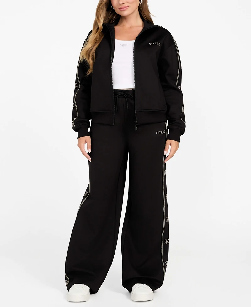Guess Women's High Neck Full-Zip Sweatshirt