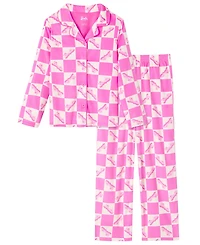 Barbie Girls 4-10 2-Piece Long Sleeve Top and Pants Pajama Set