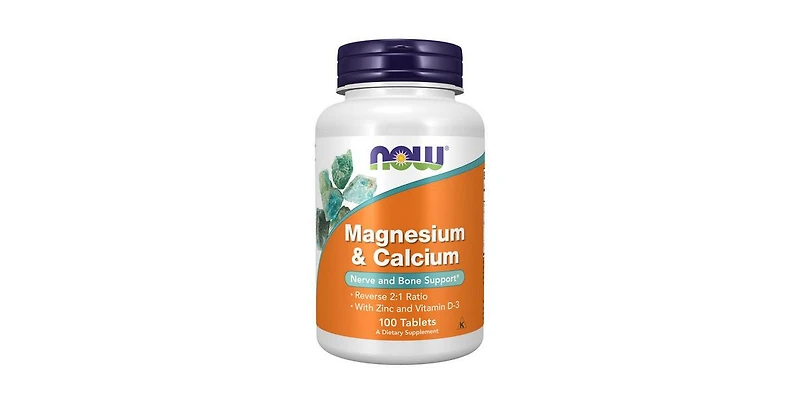 Now Foods Magnesium & Calcium ,100 Tabs