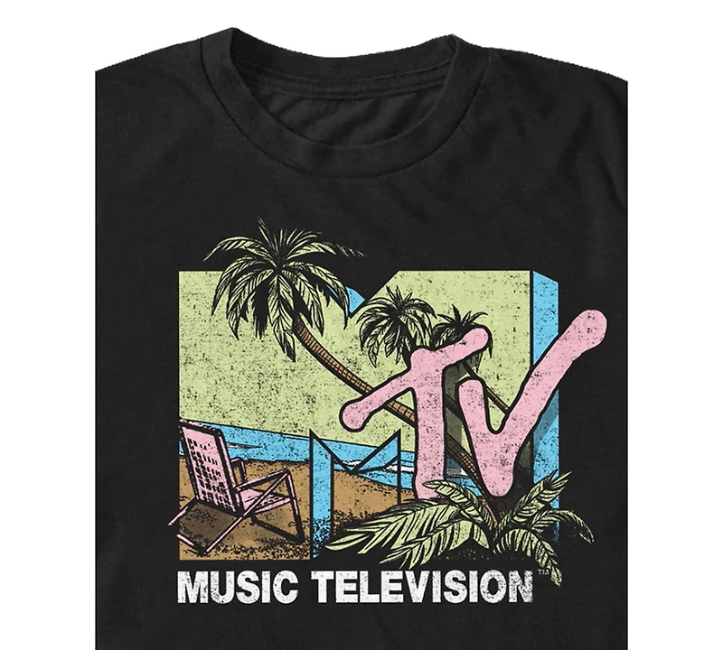 Fifth Sun Men's Mtv Crewneck Short Sleeve T-Shirt