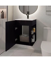 Depot E-Shop Froid Bathroom Vanity, 1 Door, 3 shelves