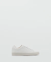 Mango Men's Lace-Up Panel Sneakers