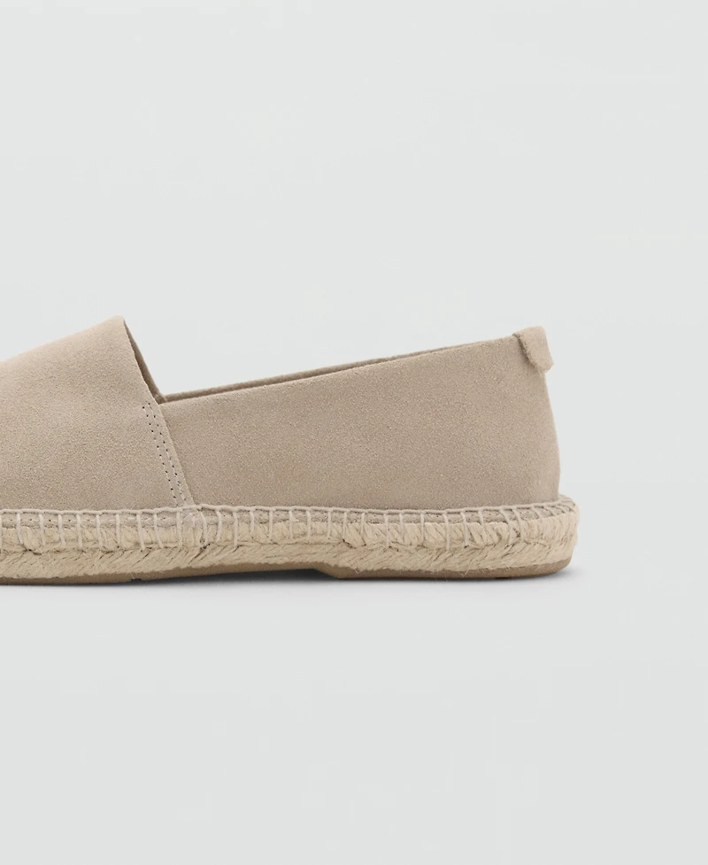 Mango Men's Jute Suede Espadrilles Shoe