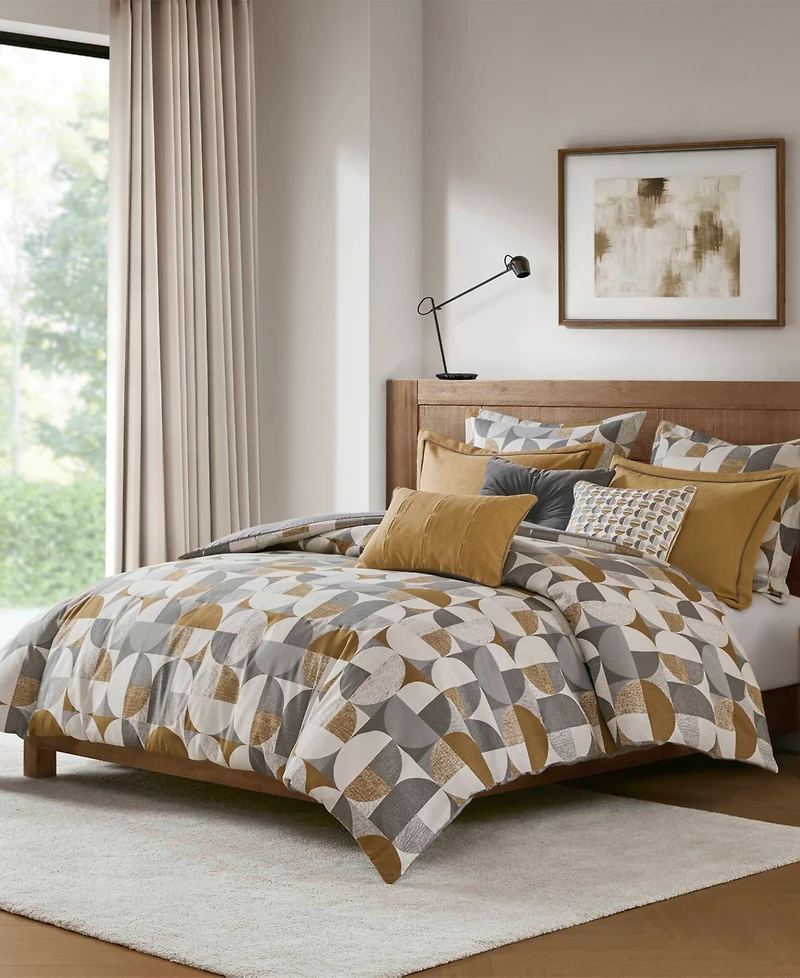 Madison Park Signature Cirque Jacquard Oversized Duvet Style 8-Pc. Comforter Set, Queen