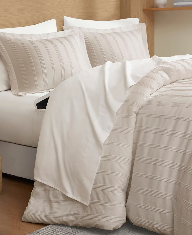510 Design Logan Woven Striped 7-Pc. Comforter Set
