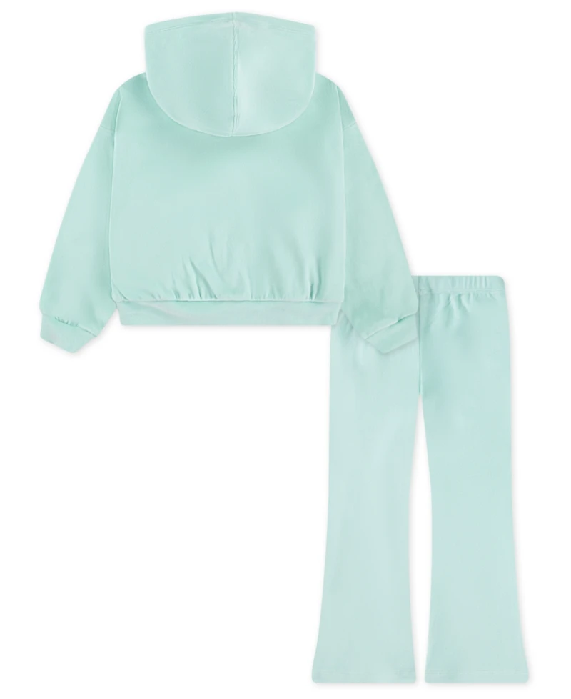 Nike Toddlers & Little Girls 4T-6T 2-Piece Hoodie and Velour Flared Leggings Set