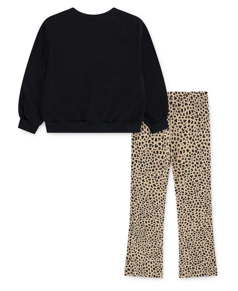 Nike Toddler & Little Girls 4T-6X 2-Piece Wild Warmth Printed Top and Leggings Set