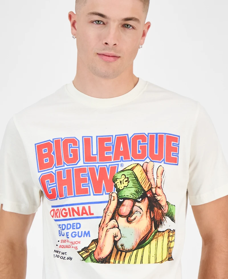 SmileyWorld Men's Original Big League Chew Graphic Short-Sleeve T-Shirt