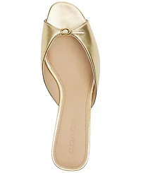 Coach Women's Kitten Heel Round Toe Dress Sandals