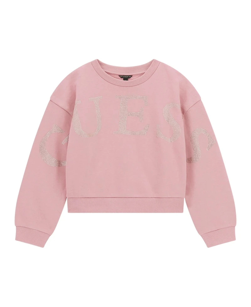 Guess Girls 7-16 Round Neck Oversize Active Sweatshirt