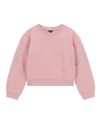 Guess Girls 7-16 Round Neck Oversize Active Sweatshirt
