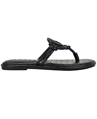 Guess Women's Saime Embellished G Cutout Flat Thong Sandals