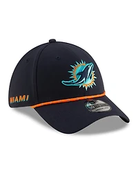 New Era Men's Navy Miami Dolphins 2025 Nfl Rivalries Sideline 39THIRTY Flex Hat