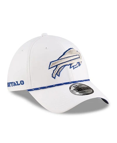 New Era Men's White Buffalo Bills 2025 Nfl Rivalries Sideline 39THIRTY Flex Hat
