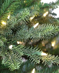 Puleo 7.5FT Pre-Lit Slim Royal Majestic Douglas Fir Downswept Tree