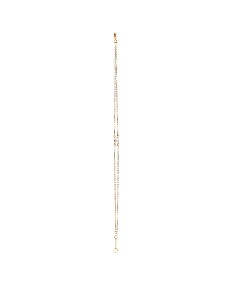 Pre-Owned Tiffany & Co. Solitaire Double Chain Bracelet