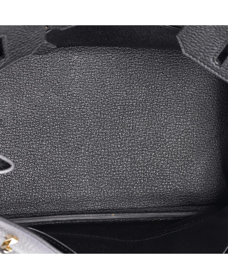 Pre-Owned Hermes Birkin Handbag Clemence with Gold Hardware