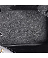 Pre-Owned Hermes Birkin Handbag Clemence with Gold Hardware