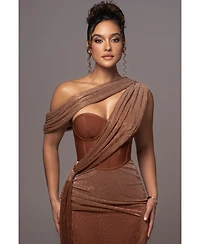 Jluxlabel Women's Celestina Draped Maxi Dress