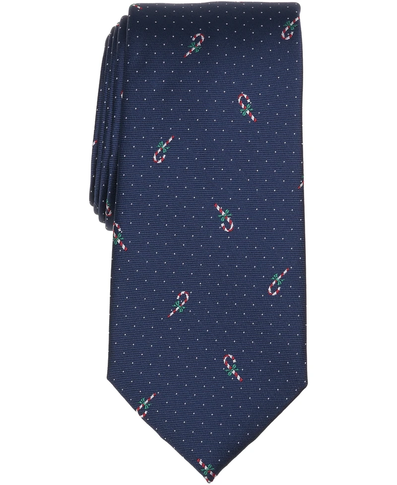 Club Room Men's Holiday Candy Cane Tie, Macy's Exclusive