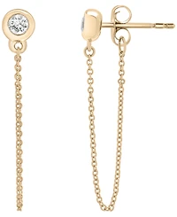 Wrapped Diamond Drop Earrings (1/4 ct. t.w) in 14K Yellow Gold