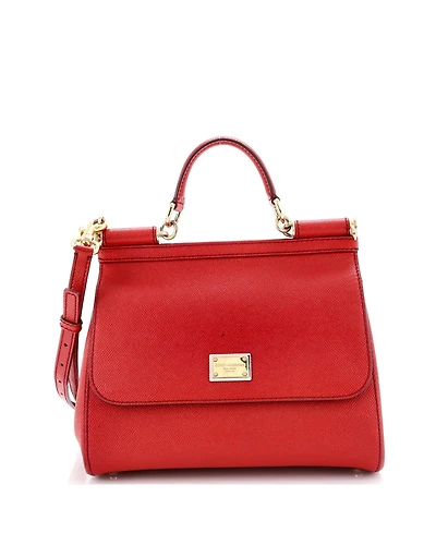 Pre-Owned Dolce & Gabbana Medium Miss Sicily Bag Leather