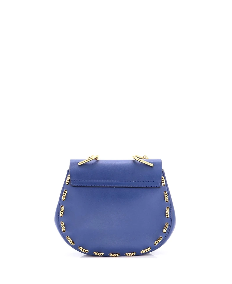 Pre-Owned Chloe Small Drew Crossbody Bag Chain Embellished Leather