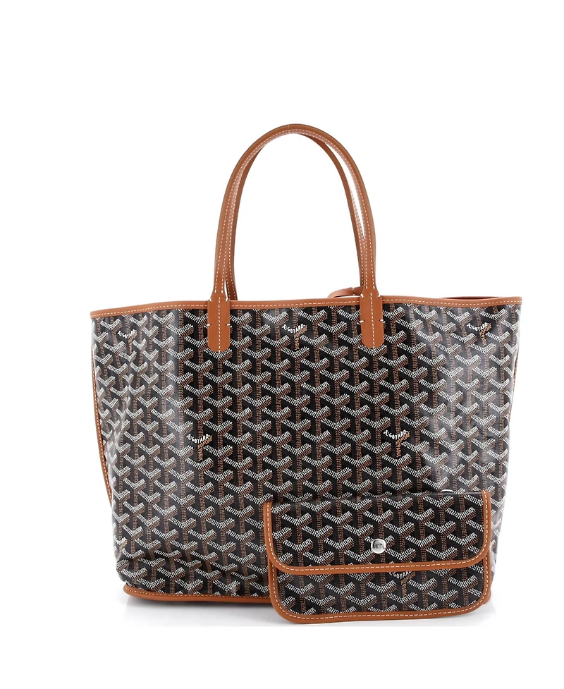 Pre-Owned Goyard Gm Anjou Reversible Tote Printed Coated Canvas