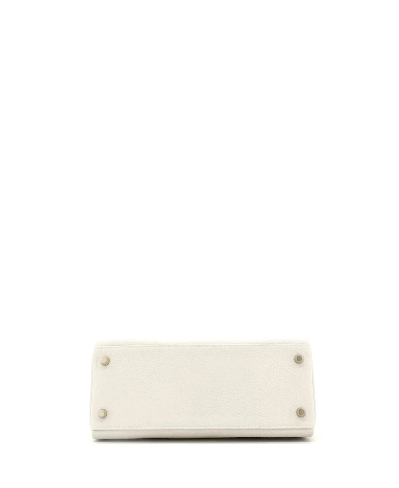 Pre-Owned Hermes Kelly 28 Handbag Light Togo with Gold Hardware
