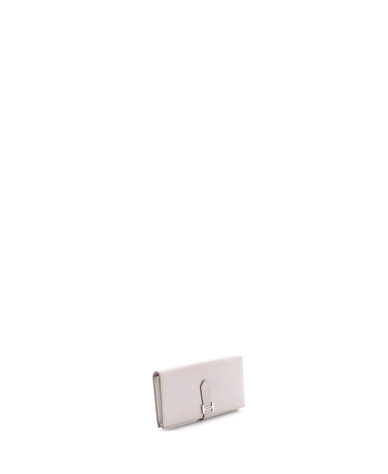 Pre-Owned Hermes Long Bearn Wallet Chevre Mysore