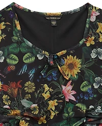 Guess Big Girls Printed Mesh Long Sleeve Top