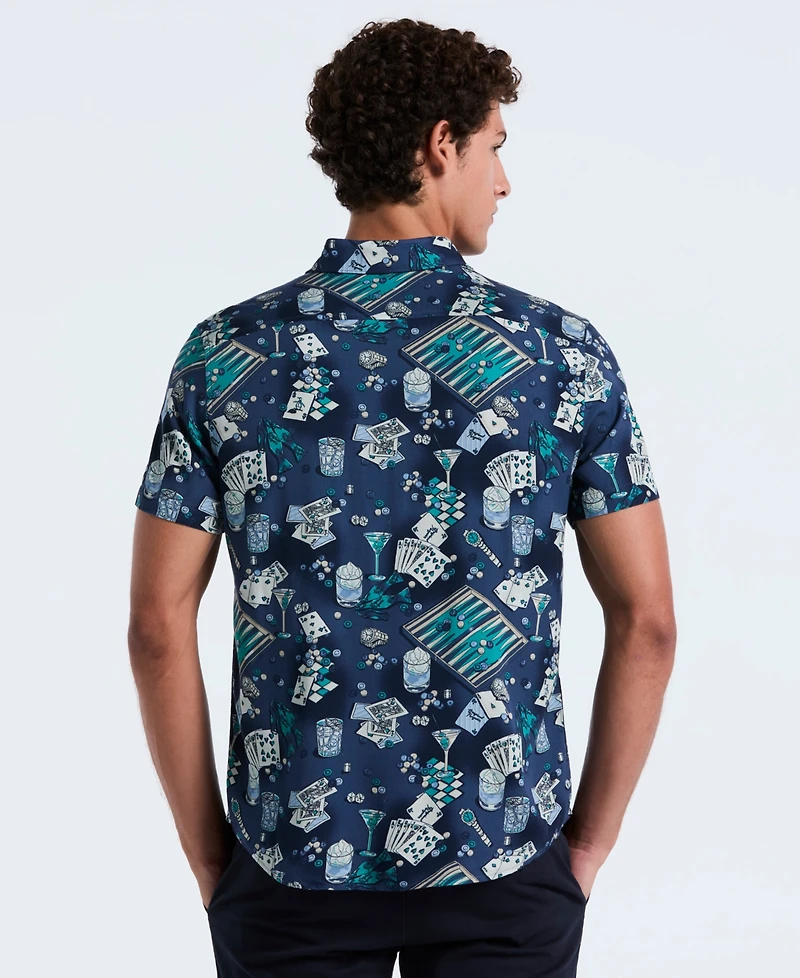 Original Penguin Men's Short Sleeve Button Down Shirt