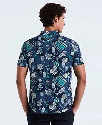 Original Penguin Men's Short Sleeve Button Down Shirt