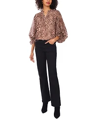 Vince Camuto Women's Long Sleeve V-Neck Blouse