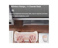 risokeys Cute Cat Keyboard and Mouse Combo