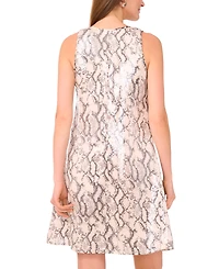Vince Camuto Women's Scoop Neck Short Dress
