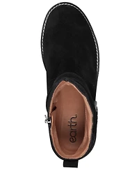 Earth Women's Thrill Buckle Strap Ruched Booties