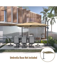 Casainc 11 Ft Square Cantilever Patio Umbrella