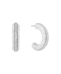 And Now This Crystal Stones Hoop Earrings