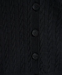 Dkny Jeans Women's V-Neck Boxy Cardigan Sweater