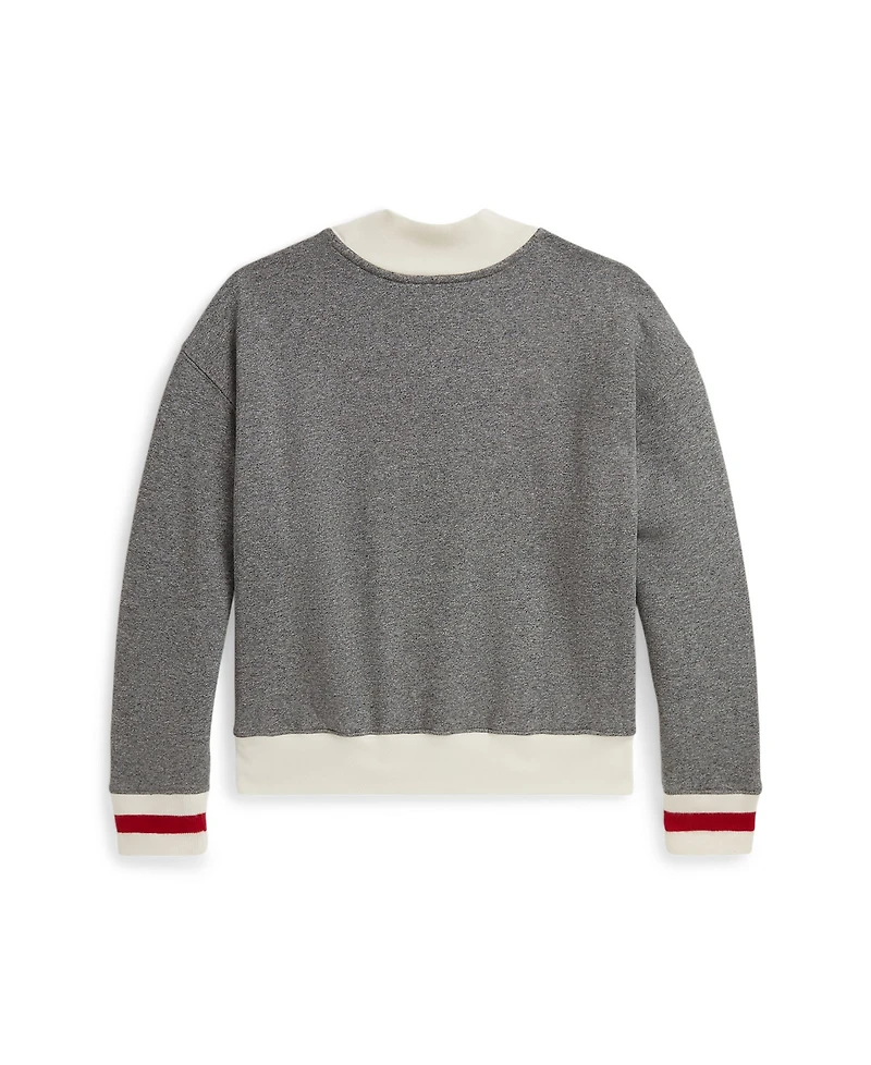 Polo Ralph Lauren Girls 7-16 Flag Mock Neck Sweatshirt